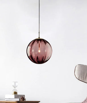 Nordic Water Pattern Glass Ball Pendant Light S96