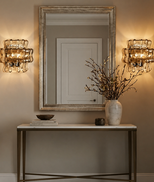 Onda Smoked Glass Wall Sconce