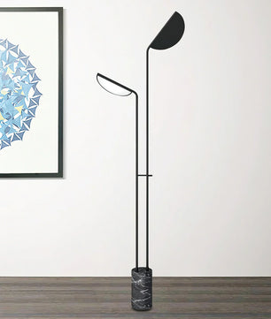 Filo Floor Lamp – Modern Artistic Glass Bead Standing Lamp for Living Room, Black & White