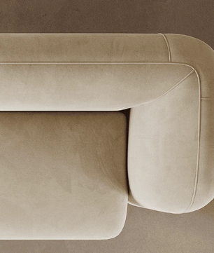 Curved Armrest Sofa