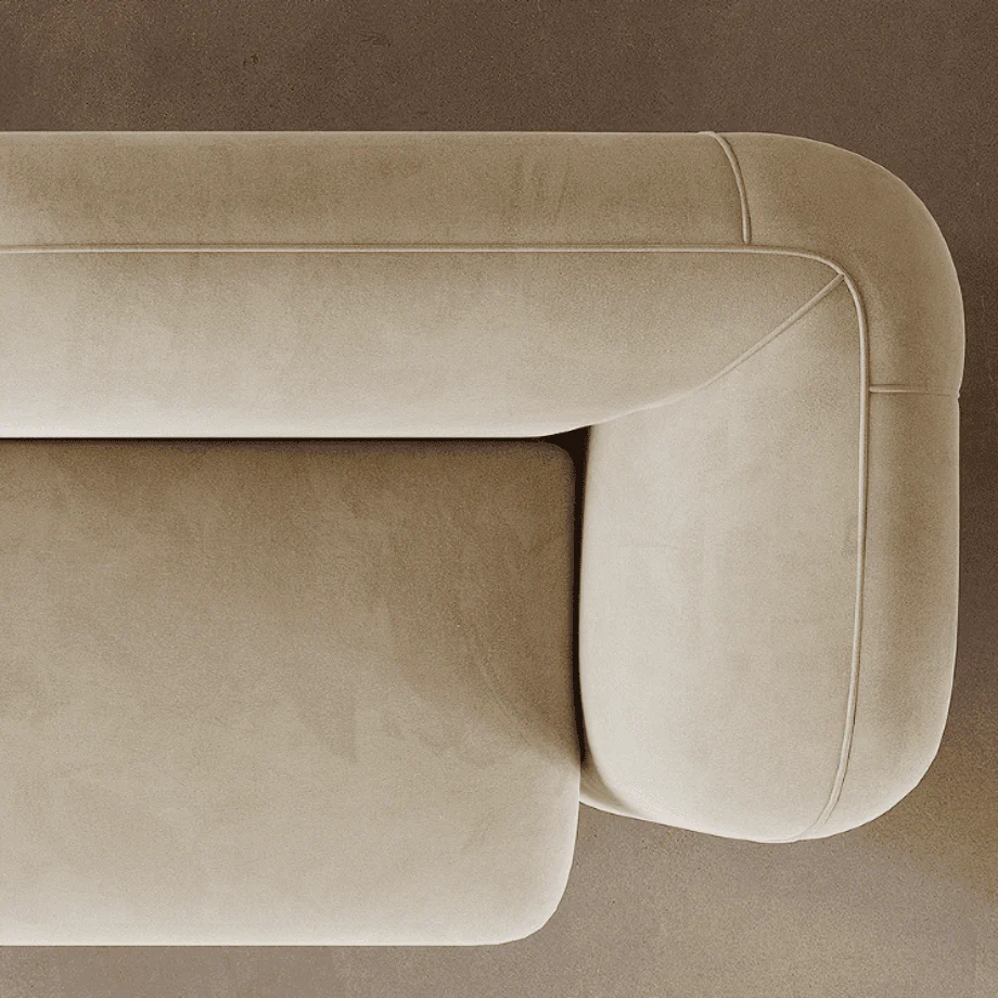 Curved Armrest Sofa