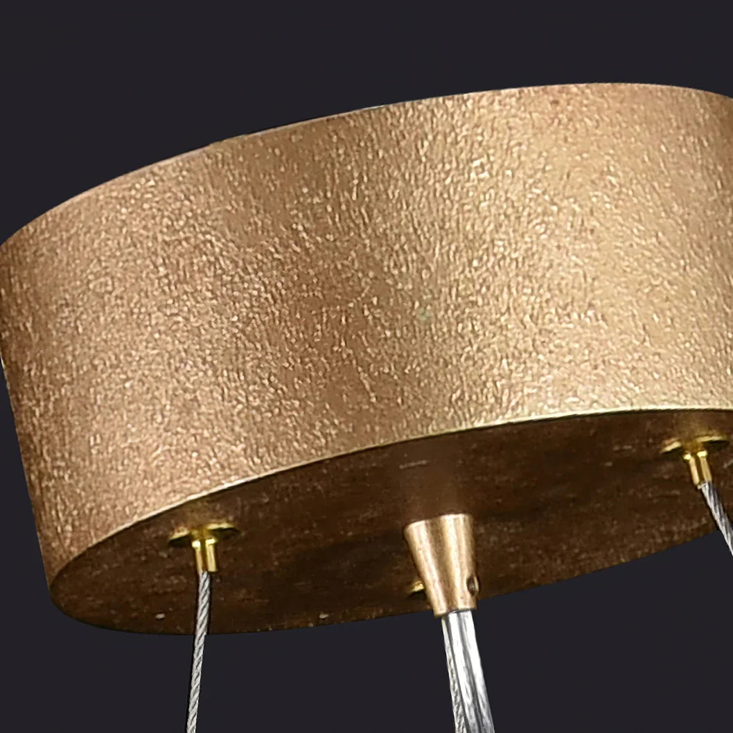 Swallow Chandelier – Modern Gold Ring LED Ceiling Light for Dining Room & Foyer