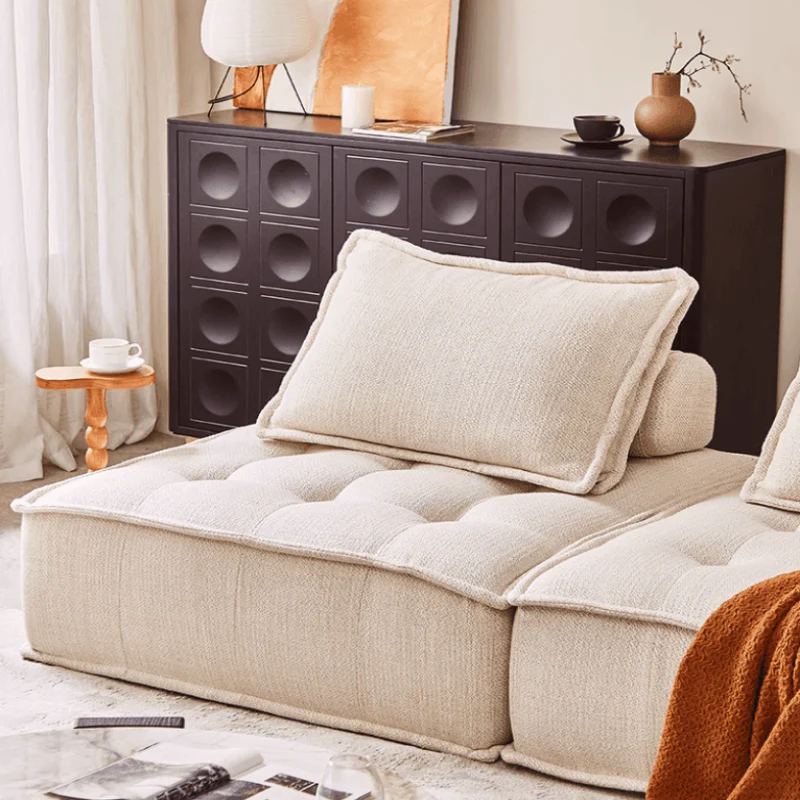 Cotton And Linen Fabric Sofa