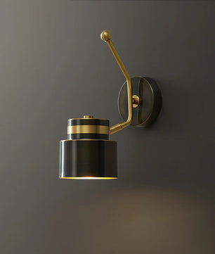 Brass Cylinder Wall Lamp