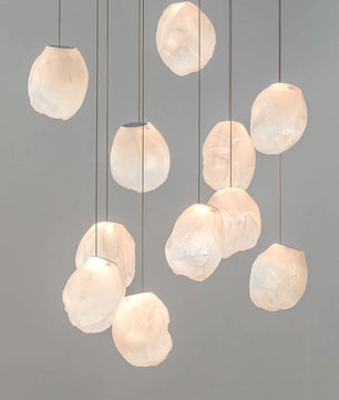 Liquid Glass Stone Pendant Light