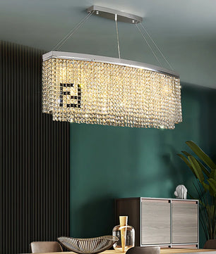Liliana Rectangle Crystal Chandelier