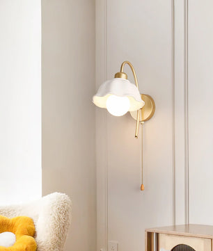 Flower Ceramic Wall Lamp