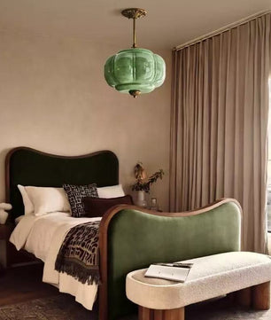 Eloise Vintage Milk Glass Pendant Light
