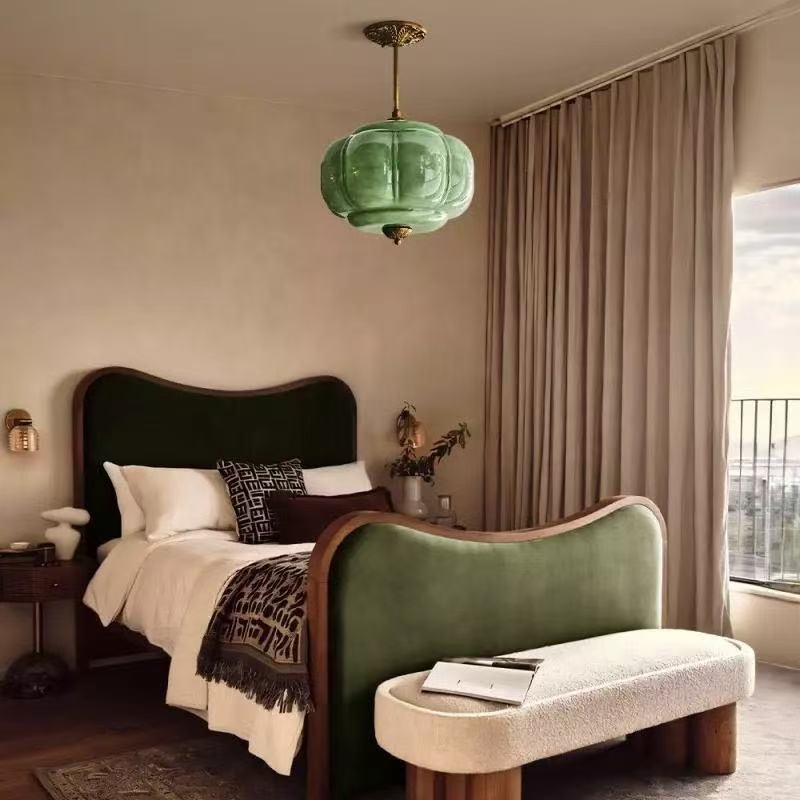 Eloise Vintage Milk Glass Pendant Light