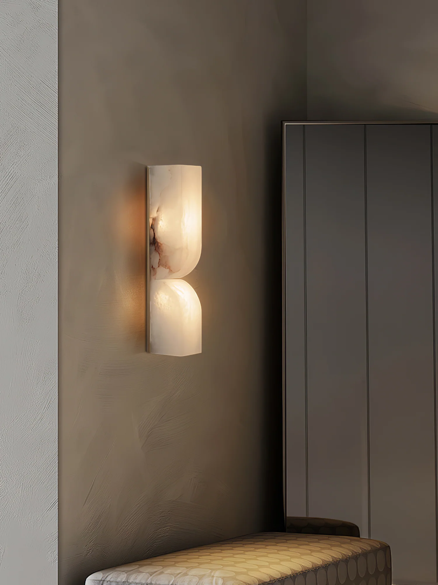 Up Down alabster Wall Sconce