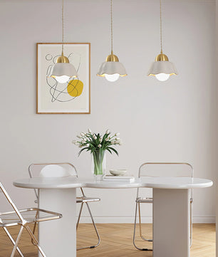 Ceramics Floral Pendant Light