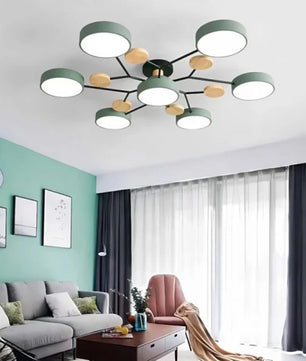 Nordic Branched Disc Metal Ceiling Lamp S117