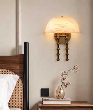 Méduse Alabaster Wall Sconce