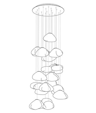 73 Random Glass Pendant Light