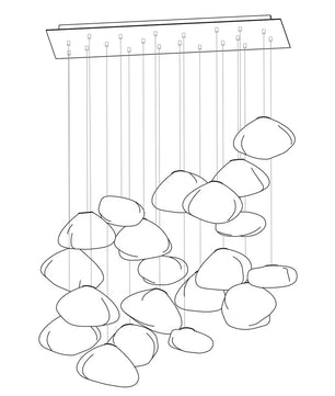 73 Random Glass Pendant Light