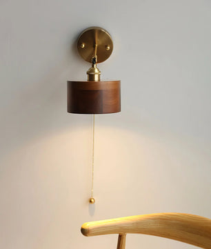 Rotatable Wooden Wall Lamp