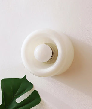 Round Glass Wall Lamp