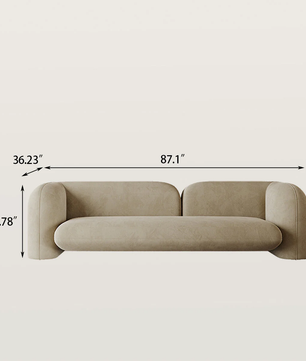 Curved Armrest Sofa