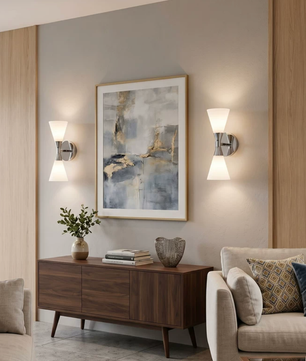 Clessidra Mid-Century Bowtie Wall Sconce