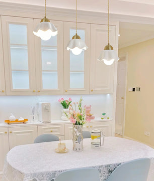Ceramics Floral Pendant Light