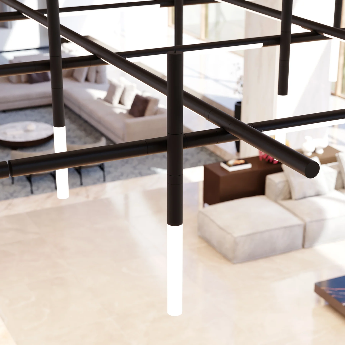Geometric Linear Pendant Lights