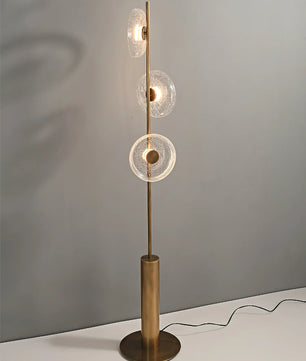 Glacier Crackle Glass Floor Lamp
