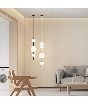 Vertical Glass Pendant Light