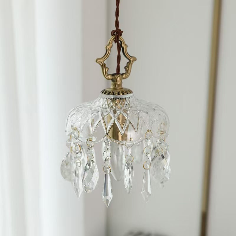 French crystal pendant lamp