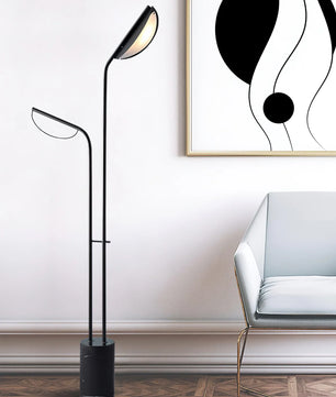 Filo Floor Lamp – Modern Artistic Glass Bead Standing Lamp for Living Room, Black & White