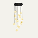 Alabaster Balls Cluster Chandelier