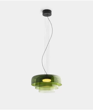 Lark 3 Shade Modern Glass Pendant Lamp — view 7