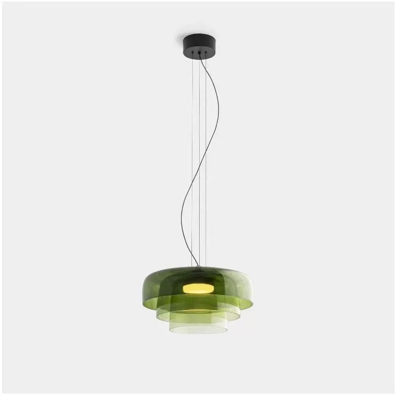 Lark 3 Shade Modern Glass Pendant Lamp — view 7