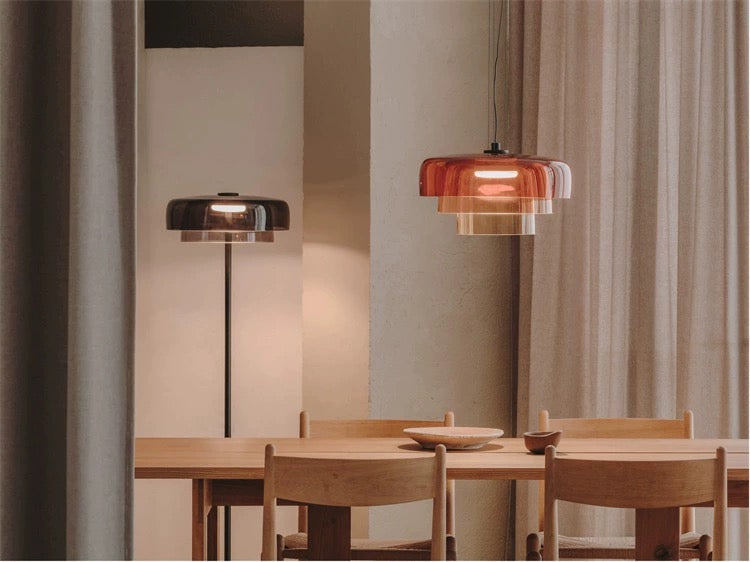Lark 3 Shade Modern Glass Pendant Lamp — view 5