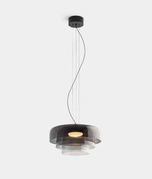 Lark 3 Shade Modern Glass Pendant Lamp — view 6