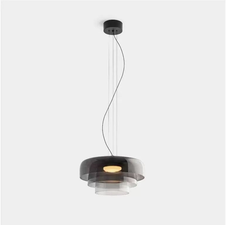 Lark 3 Shade Modern Glass Pendant Lamp — view 6
