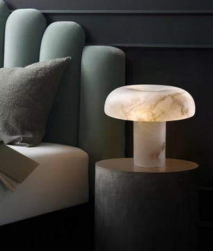 Alabaster Mushroom Table Lamp
