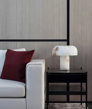 Alabaster Mushroom Table Lamp