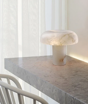 Alabaster Mushroom Table Lamp