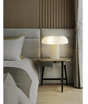 Alabaster Mushroom Table Lamp