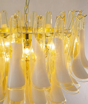 Murano Style Tiered Chandelier