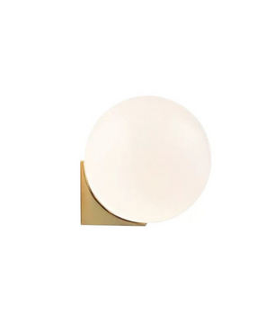 Minimalist Geometric Glass Globe Wall Lamp