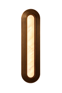 Strata Alabaster Bronze Wall Sconce