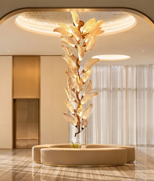 Bronze Branch Chandelier