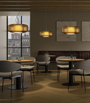Plisse Pleated  Glass Pendant Light