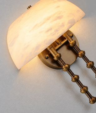 Méduse Alabaster Wall Sconce