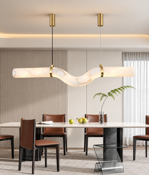 Onda Alabaster Linear Pendant