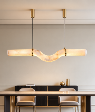 Onda Alabaster Linear Pendant
