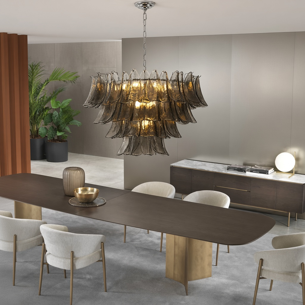 Fumé Oro Chandelier