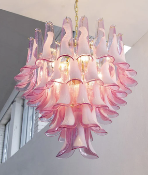 Murano Style Tiered Chandelier