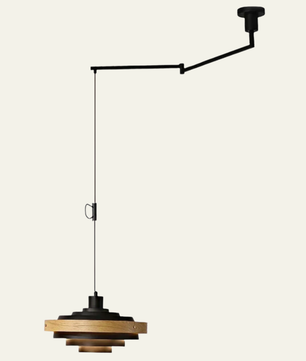 Layered Disc Swing Arm Pendant Light